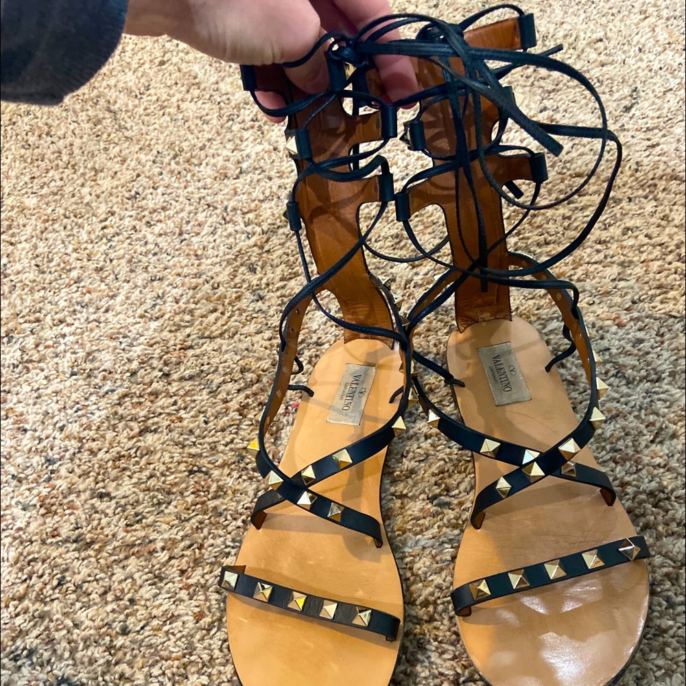 Valentino tie up sandals